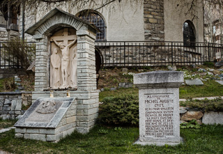 Michel Croz, the mountain guide from Chamonix, is buried in Zermatt, too.